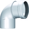 Rookgasbocht PP-Wit 80mm 87° (Burgerhout)